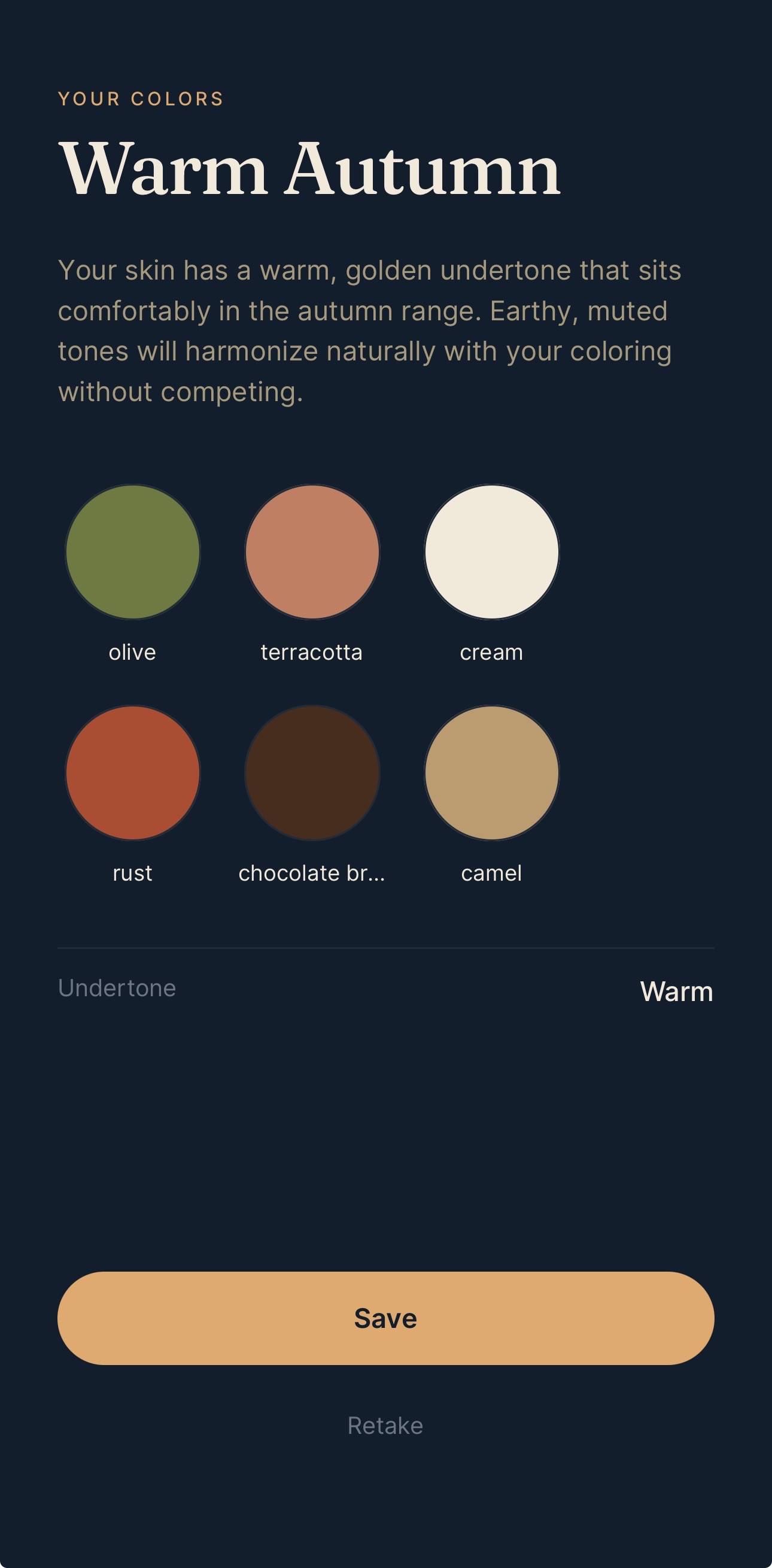 Primer color analysis result